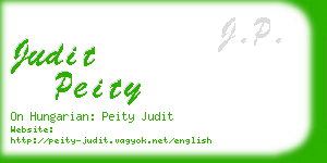 judit peity business card
